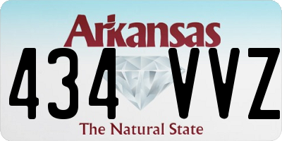 AR license plate 434VVZ