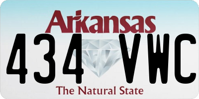 AR license plate 434VWC