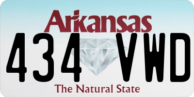 AR license plate 434VWD