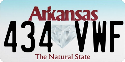 AR license plate 434VWF