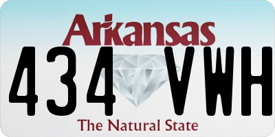 AR license plate 434VWH