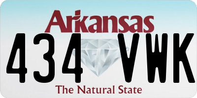 AR license plate 434VWK