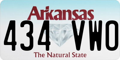 AR license plate 434VWO
