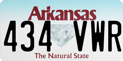 AR license plate 434VWR