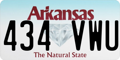 AR license plate 434VWU
