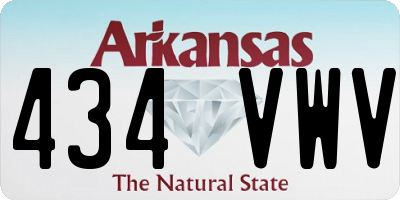 AR license plate 434VWV
