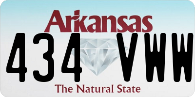 AR license plate 434VWW