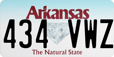 AR license plate 434VWZ