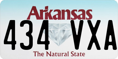 AR license plate 434VXA
