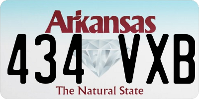 AR license plate 434VXB