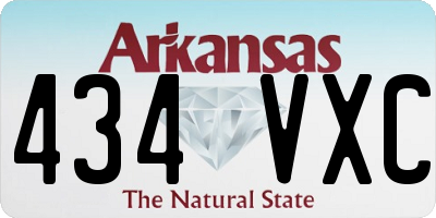 AR license plate 434VXC