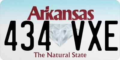 AR license plate 434VXE