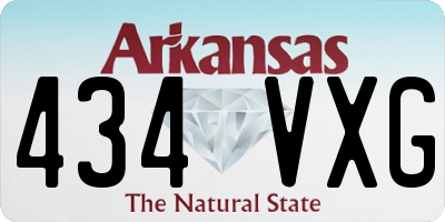 AR license plate 434VXG