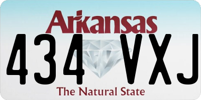 AR license plate 434VXJ