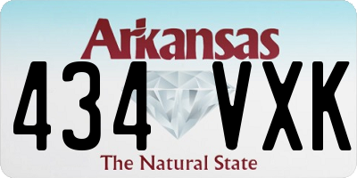AR license plate 434VXK