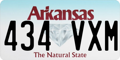 AR license plate 434VXM