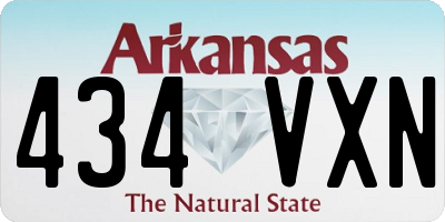 AR license plate 434VXN