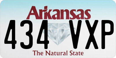 AR license plate 434VXP