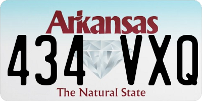 AR license plate 434VXQ