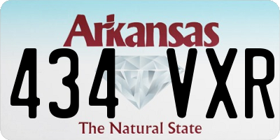 AR license plate 434VXR