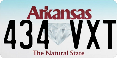 AR license plate 434VXT