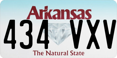 AR license plate 434VXV