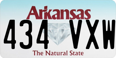 AR license plate 434VXW