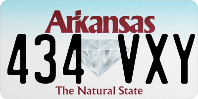 AR license plate 434VXY