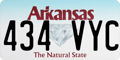 AR license plate 434VYC