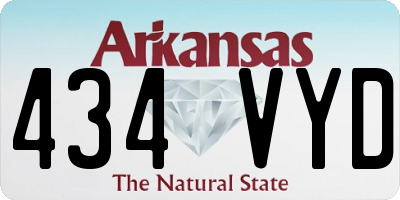 AR license plate 434VYD