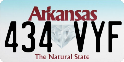 AR license plate 434VYF