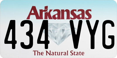 AR license plate 434VYG
