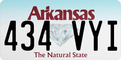 AR license plate 434VYI