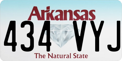 AR license plate 434VYJ
