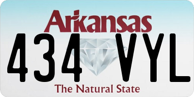 AR license plate 434VYL
