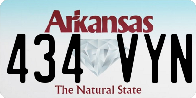 AR license plate 434VYN