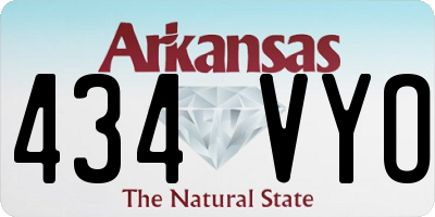 AR license plate 434VYO
