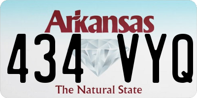 AR license plate 434VYQ