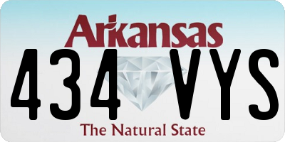 AR license plate 434VYS