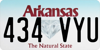 AR license plate 434VYU