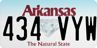 AR license plate 434VYW