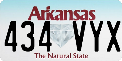 AR license plate 434VYX