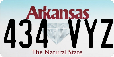 AR license plate 434VYZ