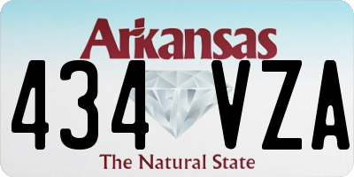 AR license plate 434VZA