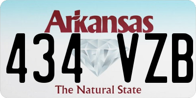 AR license plate 434VZB