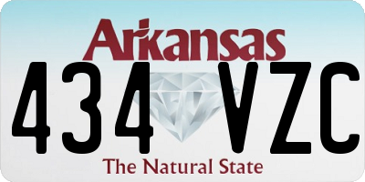 AR license plate 434VZC