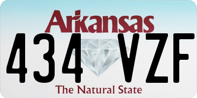 AR license plate 434VZF