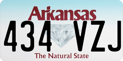 AR license plate 434VZJ