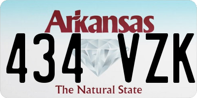 AR license plate 434VZK