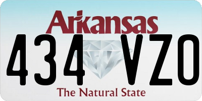 AR license plate 434VZO